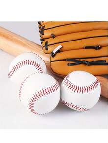 1个9英寸软PVC棒球，棒球棒训练球 - 白色 - 查看 7