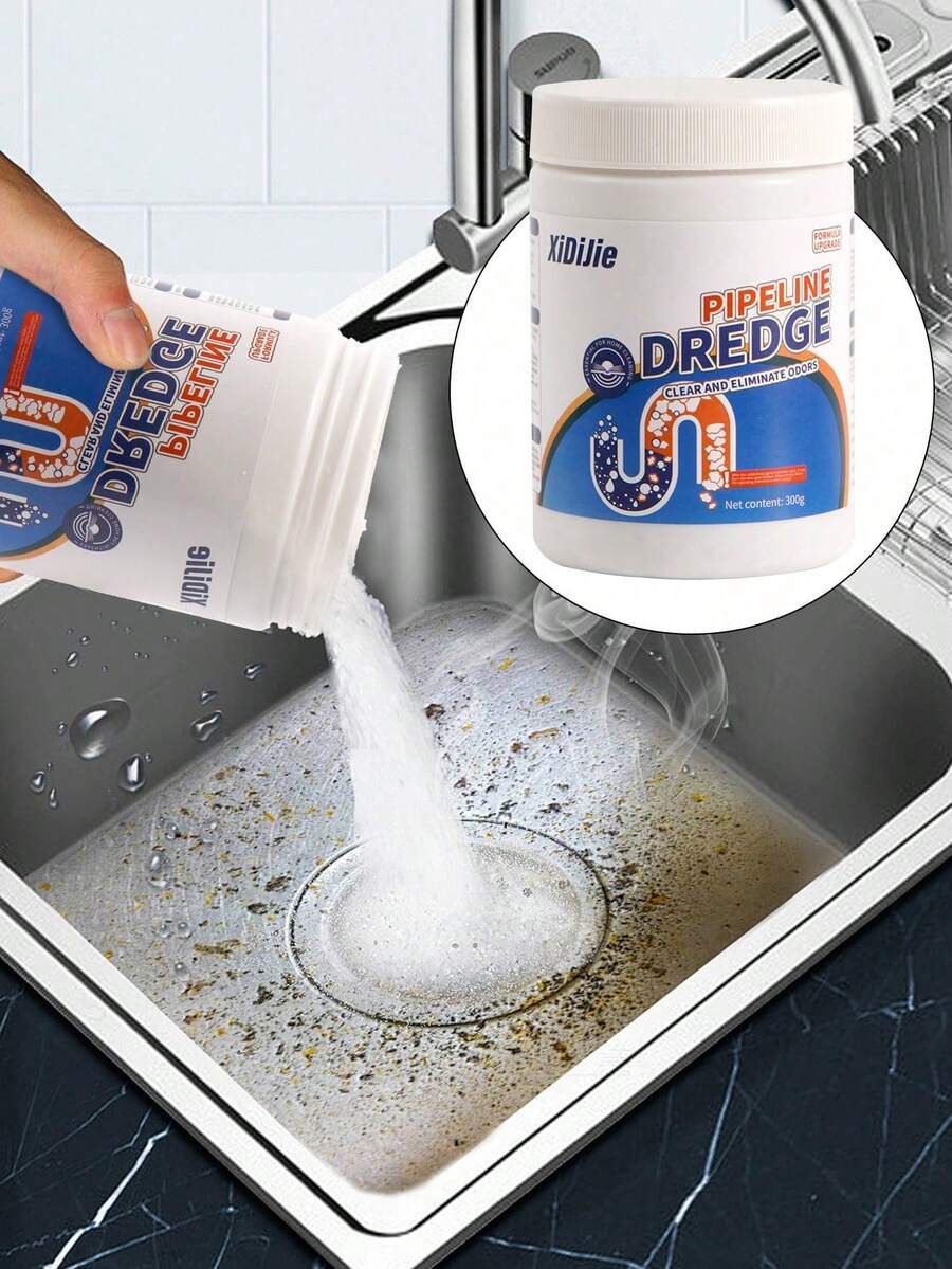 1PCS 350g 2pcs 760g Drain Cleaner For Toilets And Bathrooms, A Powerful Tool For Unclogging Grease And Odors In Kitchens, Bathrooms, And Toilets, Dissolving Blockages.Cleaning Supplies Household,Toilet Bowl Cleaner,Household Items,Kitchen - chất tẩy rửa cống - Xem 1