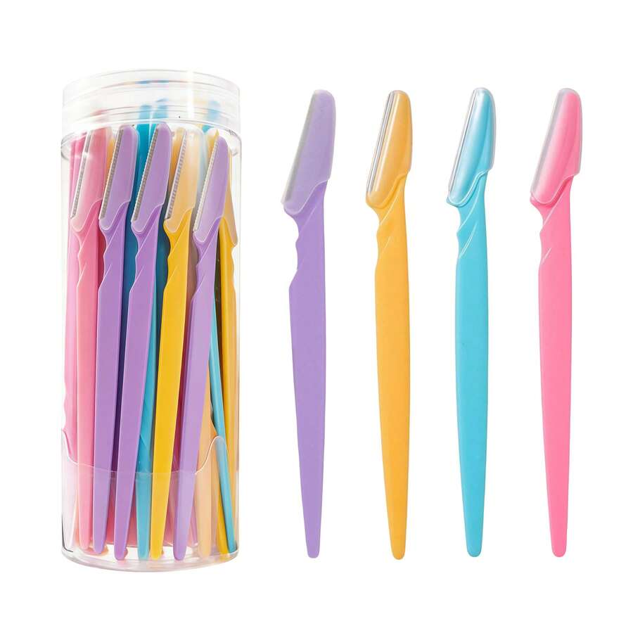 4/12/24/40pcs Multi-Functional Depilation Tools, One-Stop Solution For Eyebrow Grooming, Facial Scraping, Full Body Hair Removal And Various Beauty Care Needs, Versatile Tools Suitable For Home Makeup, Daily Commute And More Scenarios - Multicolor - View 1