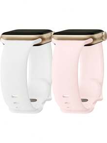 2条装多色硅胶表带，兼容 Series 11/10/9/8/7/6/5/4/3/2/1/Ultra，尺寸：38mm/40mm/41mm/42mm/44mm/45mm/46mm/49mm - 柔软运动表带，男女通用，时尚配饰，适合健身游泳。 - 44/45/46/49/42mm(S 3 2 1) - 查看 6