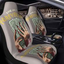 Hands Holding Wealth High Definition Print Universal Car Seat Cover, Suitable For Front Car Seats - Holding Wealth In Both Hands - View 9