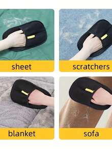 1/2pcs Home Hair Remover, Hair Removal Brush, Ball-Shaped Hair Remover, Pet Hair Removal Brush, Cat Grooming Glove, Suitable For Cats, Dogs, Furniture And Clothing - Static Adsorption, Durable Plastic, No Electricity Needed, Essential Tool For Home And Commercial Cleaning. - Multicolor - View 3