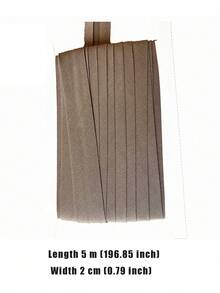 5米预折叠包边条，适用于缝纫、折叠弹性工艺品和家居装饰，多功能布料边缘装饰和服装点缀，缝纫饰边，工艺品，质地光滑，做工精细，经久耐用 - 彩色 - 查看 16