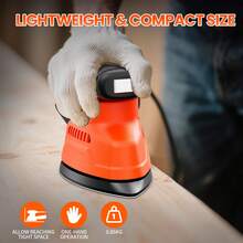 KITESDER Detail Corner Sander, Corded Electric Sander, 15000RPM Multi-Function, Compact With Dust Box, Power Tool For Small DIY Woodworking Projects - Basic Model + Accessories - View 4