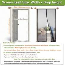 Magnetic Fly Screen Balcony Door, Stronger Magnets, Fly Screen Doors, No Drilling, Insect Protection Balcony Door, for Balcony Door/Patio Door - 1PC - Übersicht 2