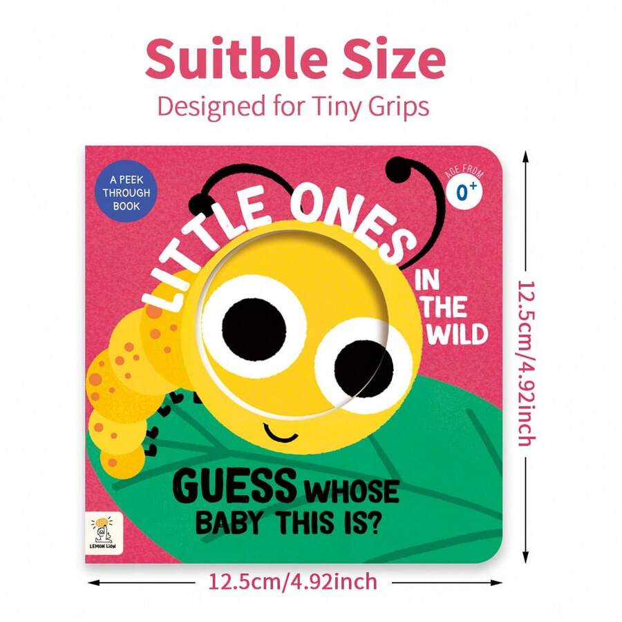 ¿De quién es el bebé? Libro de juego del escondite, libro ilustrado para el desarrollo cognitivo de niños pequeños, libro infantil de educación temprana, lleno de adorables patrones de animales de dibujos animados que juegan al escondite, un libro para compartir con los niños