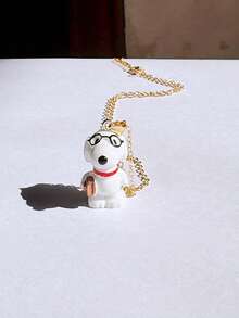 SNOOPY 1pc Delicate & Cute Pendant Necklace Set, Suitable For Daily Wear, Travel, And Women's Gift - Multicolor - View 13