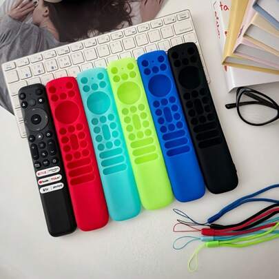 Funda protectora de silicona con cordón para el control remoto de voz Alexa de Fire TV Stick 4K, diseño con almacenamiento conveniente y que brilla en la oscuridad