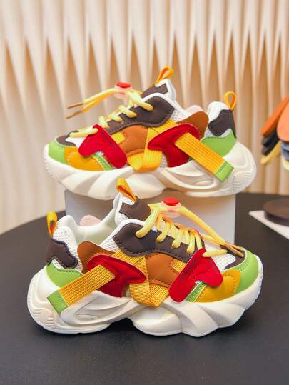 2026 New Spring Children's Shoes, Girls' Lightweight Soft-Sole Sneakers, Big Kids Athletic Shoes