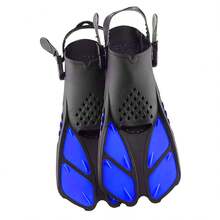 Aletas de natación con talón abierto y correa ajustable, aletas de natación portátiles y cortas adecuadas para esnórquel, buceo y natación, para adultos hombres y mujeres - Multicolor - Ver 11