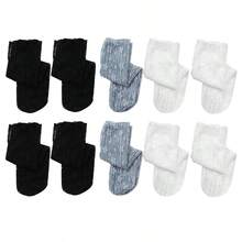 1/5/10双装女士时尚薄款夏季超透气透明蕾丝洛丽塔柔软性感袜子 - 彩色 - 查看 12