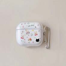 Cat Ear Design Protective Case Compatible With Apple , Scratch-Resistant And Anti-Drop Cover - Clear - View 12