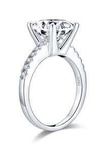 XUJIA 1 Stück Damen 925 Sterling Silber Ring mit 3,5 Karat Kissen-Schliff hochwertigem kubischem Zirkonia, Größe 9x9mm, geeignet für Jahrestag, Hochzeit, Geburtstag und andere Anlässe, hochwertiges Schmuckgeschenk für sie - Silber - Übersicht 8