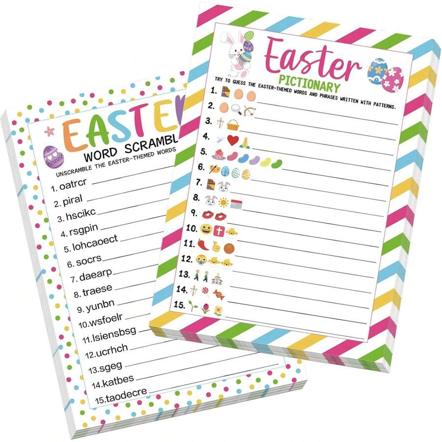 COCHIE Easter Party Games For Adults Family Office Large Groups Words ...