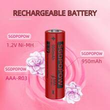 SGDPOPOW Batería de hidrógeno de níquel AA/AAA - Funcionamiento eficiente, suministro de energía continuo y mejor uso - Ver 5