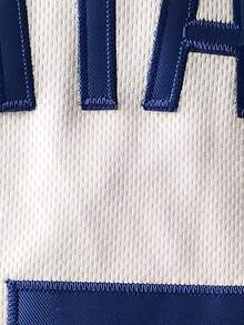 Men's Embroidered Baseball Jacket, #17 White Casual V-Neck Button Short Sleeve T-Shirt, Party & Sports Wear - White - View 4