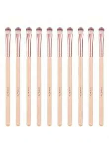 1/2/5/10pcs Multi-Functional Eyeshadow Brush Set, Flat Round Head Concealer Brush, Eye Makeup Blending Brush, Professional Makeup Brush - Multicolor - View 13