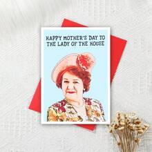 Tarjeta de Día de la Madre divertida, Tarjeta de Día de la Madre de sitcom de los 90, Tarjeta de Día de la Madre divertida de la Señora de la Casa, Regalo del Día de la Madre para mamá - multicolor - Ver 11