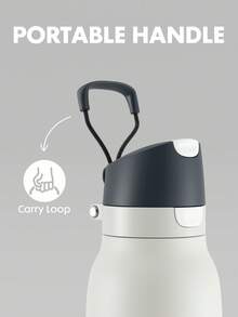 Bình giữ nhiệt Meoky 24oz với nắp có vòi và ống hút 2 trong 1, miệng nhỏ độc đáo, nắp khóa chống rò rỉ, bình du lịch bằng thép không gỉ cách nhiệt chân không hai lớp, cốc cà phê, bình nước thể thao, giữ lạnh 24 giờ, thích hợp cho phòng tập thể dục, trường học, du lịch. - Nhiều màu - Xem 7