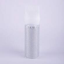 1pc 120ml Crystal Rhinestone Hair Oil Bottle With Comb, Suitable For Salon And Home Use - View 9