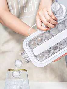Khuôn làm đá viên tròn, khay làm đá viên, dụng cụ làm đá hình cầu, hộp đựng đá bằng silicon gia dụng, túi đựng đá trong tủ lạnh, dụng cụ đựng đá nhỏ. - Nhiều màu - Xem 2
