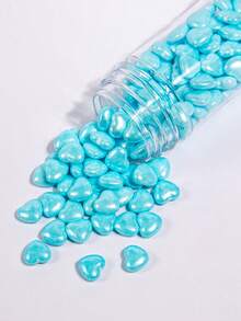 心形蛋糕装饰，甜点装饰，适用于冰淇淋、棒棒糖、巧克力、纸杯蛋糕、马卡龙：DIY烘焙派对用品，适用于生日、婚礼、情人节和母亲节，仅供装饰，不可食用 - 彩色 - 查看 10