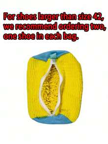 1pc Washing Machine Shoe Bag, Fits All Shoe Types - Yellow With Blue Zipper, Soft Thermal Lined, Ideal For Athletic & Casual Shoes, Laundry Bag, Holiday Essential, Travel Accessory, Graduation Gift - Multicolor - View 18