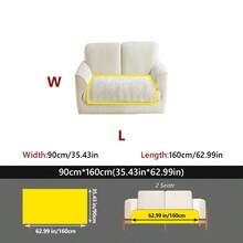 1 pieza Cojín de sofá de jacquard de peluche, almohadilla para asiento antideslizante y apta para mascotas, cubierta de sofá gruesa y cálida para sofás de 1 a 4 plazas, cubierta protectora decorativa, lavable a máquina - Multicolor - Ver 32