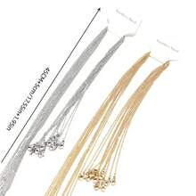 10/100个 46厘米长 2毫米宽 不锈钢O型环链，适用于珠宝DIY、项链制作、日常佩戴、首饰 - 項鍊 - 查看 11