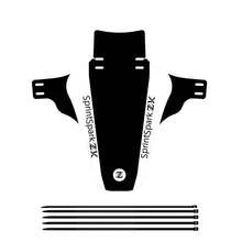 2026新款升级版可拆卸公路及山地自行车挡泥板，超轻山地车挡泥板 - 黑色 - 查看 8