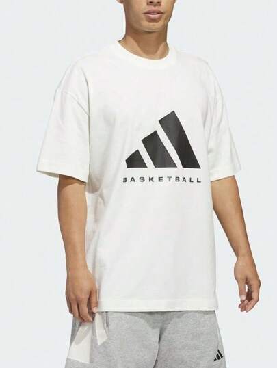  adidas SS TEE 純棉舒適親膚落肩袖運動短袖T 卹 男女同款