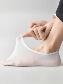 1/6/12 Pairs Men's Magic Invisible Socks, Low-Cut Non-Slip, Breathable Thin Summer Boat Socks, Low-Cut Invisible Silicone Non-Slip Versatile Socks, No Card Paper - Multicolor - View 5