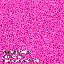 500 hạt acrylic, hạt rời có lỗ hai đầu nhọn, dùng để làm trang sức DIY, đồ thủ công và vật liệu xâu hạt. - tự làm lấy - Xem 15