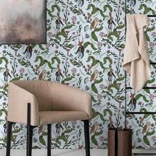 1卷可爱动植物图案壁纸，时尚动植物花卉壁纸，精致室内装饰贴纸，适用于房间、厨房和橱柜装饰，自粘可移除壁纸，手工贴纸 - 植物動物 - 查看 3