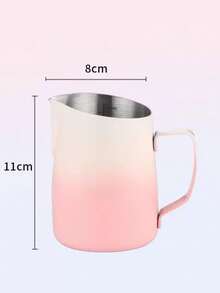 Cốc pha cà phê latte nghệ thuật bằng thép không gỉ có thể tùy chỉnh, vòi nghiêng, dụng cụ pha cà phê latte nghệ thuật, thích hợp sử dụng tại nhà và quán cà phê. - Nhiều màu - Xem 10