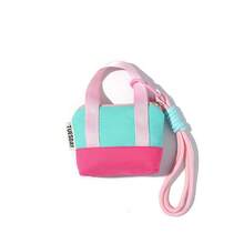 New Mini Coin Purse With Wrist Strap, Earbud Case, Dopamine Pink Card Holder, Dopamine Pink Mini Clutch, Earbud Case - Multicolor - View 14