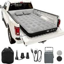 Umbrauto Air Mattress For 5.5-6.5 Ft Short Bed Full-Size Trucks, Pickup Truck Airbed Mattress With Corded Air Pump For Outdoor Travel - 5.5-6.5ft Truck Bed (Cordless Pump) - 查看 9
