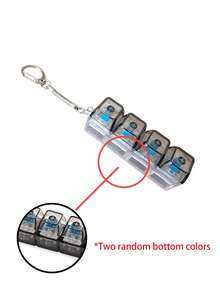 1 móc khóa bàn phím - Con quay ngón tay thư giãn cầm tay, nhỏ gọn và nhẹ, phù hợp cho người đánh máy, game thủ, giúp giảm căng thẳng sáng tạo, móc khóa cơ học 9 phím có nhạc, lý tưởng cho văn phòng/du lịch, móc khóa xe hơi, móc khóa bấm ngón tay dành cho người lớn unisex, móc khóa thư giãn, móc khóa kéo mở giúp tập trung, quà tặng sinh nhật/tiệc tùng/ngày lễ. - Nhiều màu - Xem 17