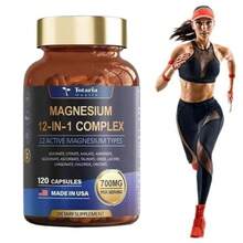 3Pack  Magnesium 12 In 1 Complex 700mg - Glycinate Citrate Malate Taurate - đóng gói - Xem 12