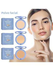OUHOE Long-Lasting Setting Powder, Non-Curing Makeup Touch-Up Tool, Natural, Lightweight, Breathable, Oil Control, Soft And Tight Concealer, Affordable For Students, Cross-Border Exclusive, New 2023 Model - 米色 - 查看 4