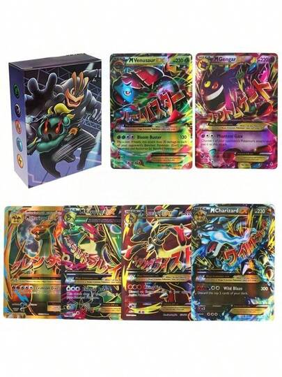 pokemon 300 Pcs , Cards,Cards (V Series, Vmax, GX Rare Cards), Anime Games Cards, GiftsFor Anime Fans, Adults Holiday Gifts, Party Suppliess, Holiday Accessories, Birthday Party Supplies, Birthday Gifts, Art Craft Decoration Rare Card Card Preferred