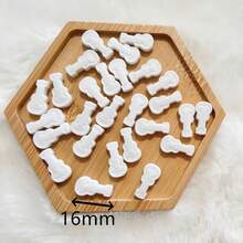 Hạt cườm acrylic hình hoạt hình 16mm, 50/100/150/200 chiếc, dùng để treo túi xách, dây điện thoại, phụ kiện trang sức tự làm. - Nhiều màu - Xem 4