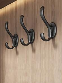 6个传统金属壁挂式挂钩，重型双钩设计，防锈处理，实用复古风格，适用于悬挂帽子、外套、毛巾、钥匙、浴袍、围巾、包包等。 - 多色 - 查看 4