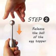 1/2pcs Stainless Steel Egg Shell Peeler, Manual Egg Opener, Egg Shell Separator, Egg Shell Cracker, Soft Boiled Egg Tool Set, Suitable For Home Breakfast And Restaurant Decoration, Kitchen Utensils, Kitchen Accessories, Portable Outdoor - Multicolor - View 11