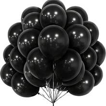 30 Stück 12 Zoll matte schwarze Latex Luftballons mit Bändern, für Männer, Jungen, Frauen, Mädchen, Geburtstag, Abschluss, Neujahr, Ruhestand, Halloween, Weihnachten, Jahrestag Dekorationen - 18 YEARS - Übersicht 1
