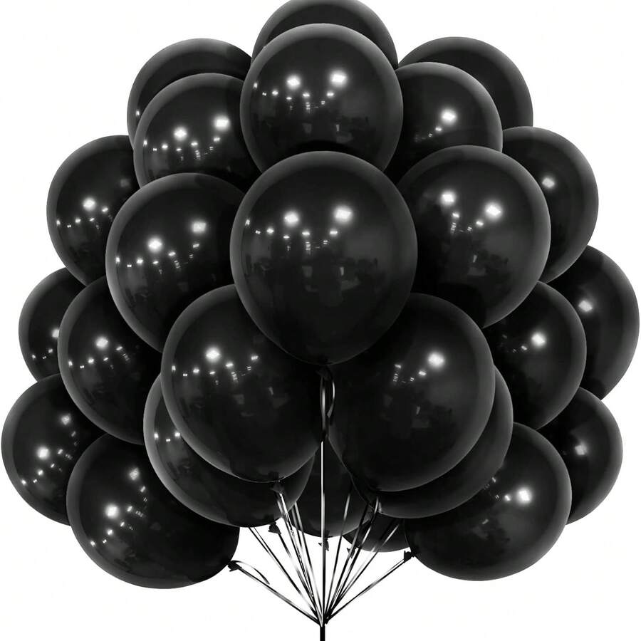 30 Stück 12 Zoll matte schwarze Latex Luftballons mit Bändern, für Männer, Jungen, Frauen, Mädchen, Geburtstag, Abschluss, Neujahr, Ruhestand, Halloween, Weihnachten, Jahrestag Dekorationen - 18 YEARS - Übersicht 1