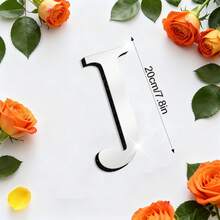 OUTANA Self-Adhesive Acrylic Alphabet Wall Stickers, Removable & Easy To Install, Can Be Freely Combined Into Names, Slogans, Store Signs, Birthday & Holiday Decorations - Silver - View 87