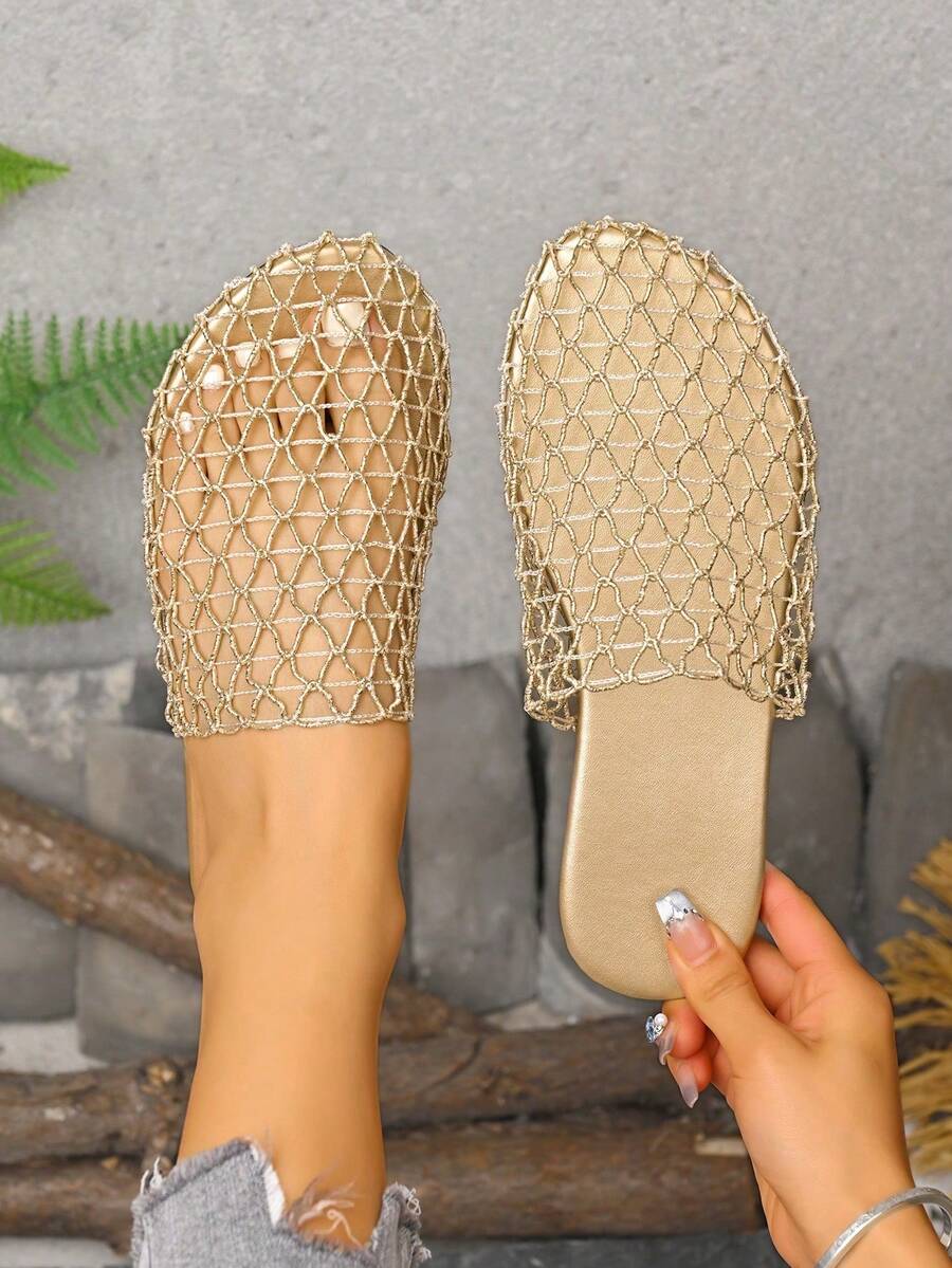 Sandal Pantai Wanita Model Eropa dan Amerika Terbaru dengan Tali Belakang dan Bagian Dalam yang Nyaman, Sandal Kasual.