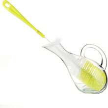 1-Long Cleaning Brush, Used Cleaning Narrow-Neck Beer Bottles/Wine Bottles/ Cups, Brewing Bottles - Blue - View 6