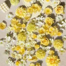 20/40pcs Artificial Flower Material Pack, Faux Silk Flowers, DIY Headpiece Wreath Supplies, Wedding Bouquet, Valley Decor - Blue Series - View 14